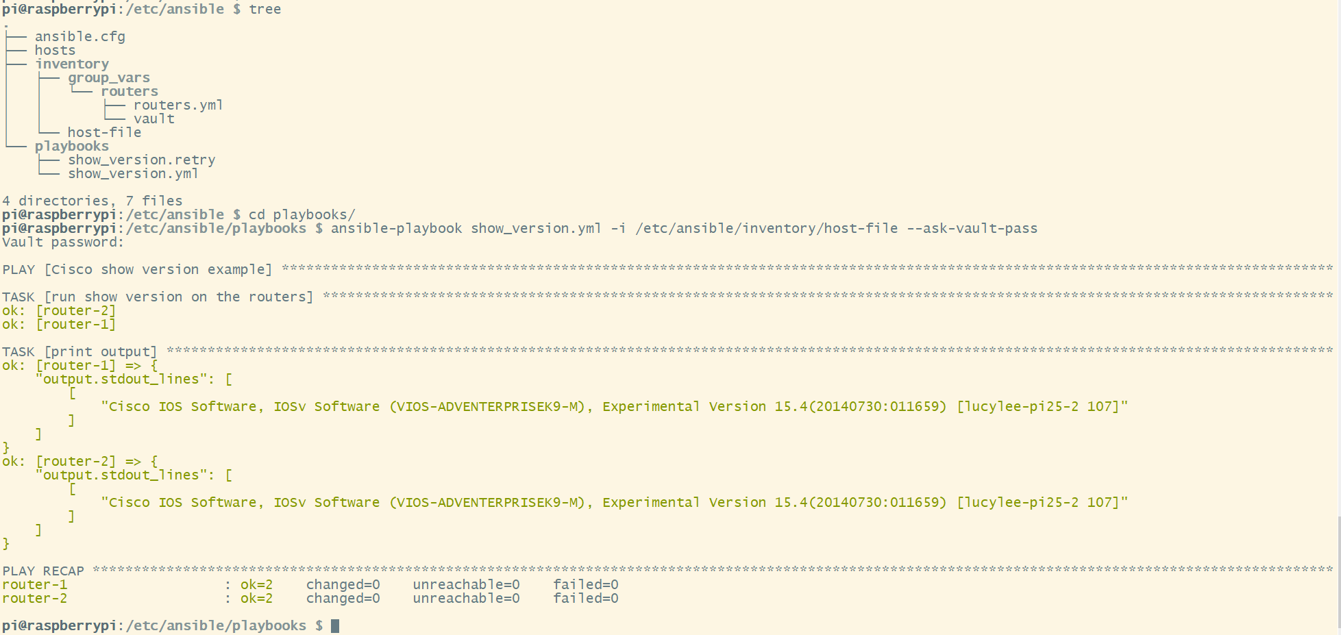 Ansible and Cisco Example