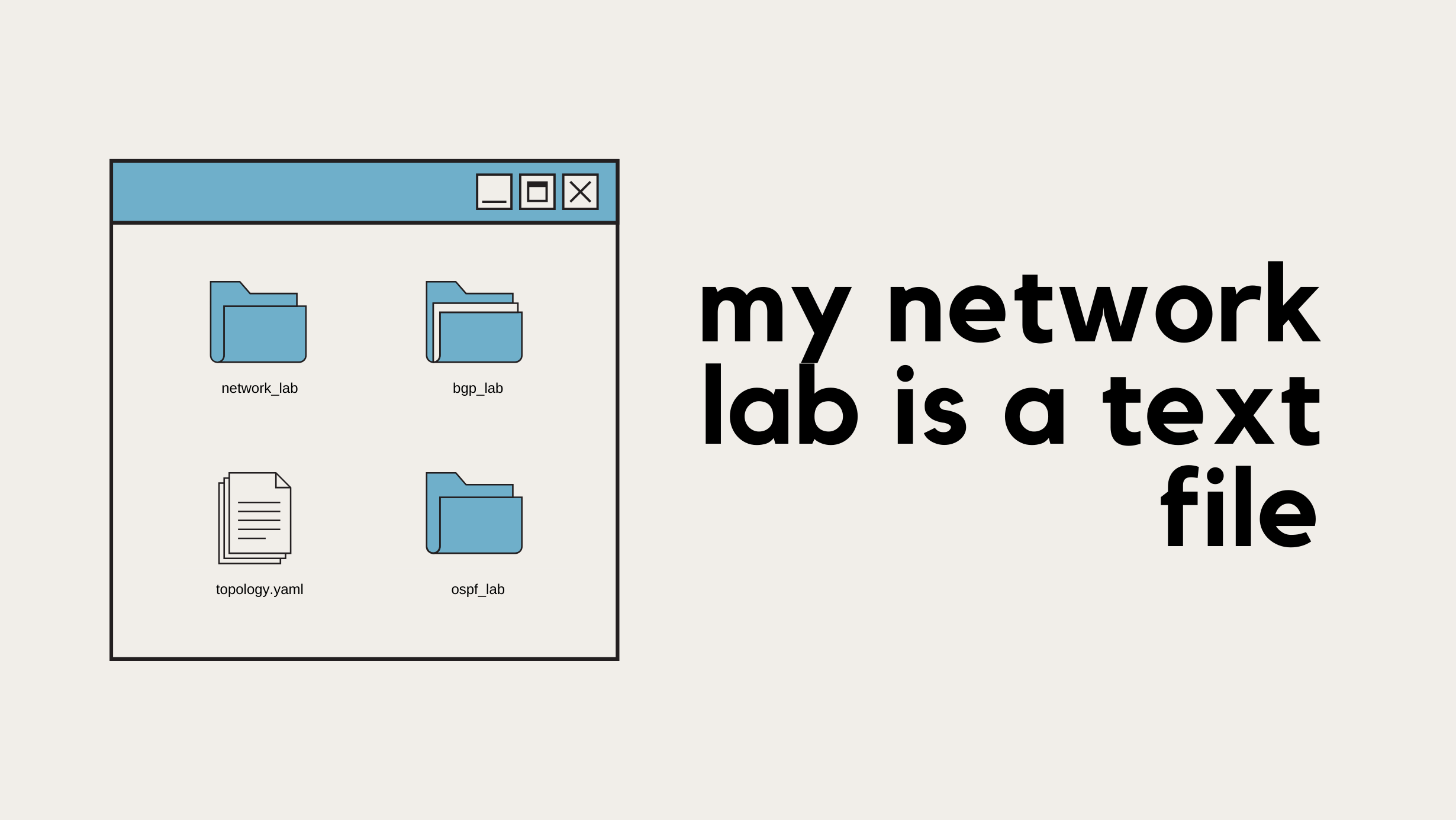 My Network Lab is a Text File