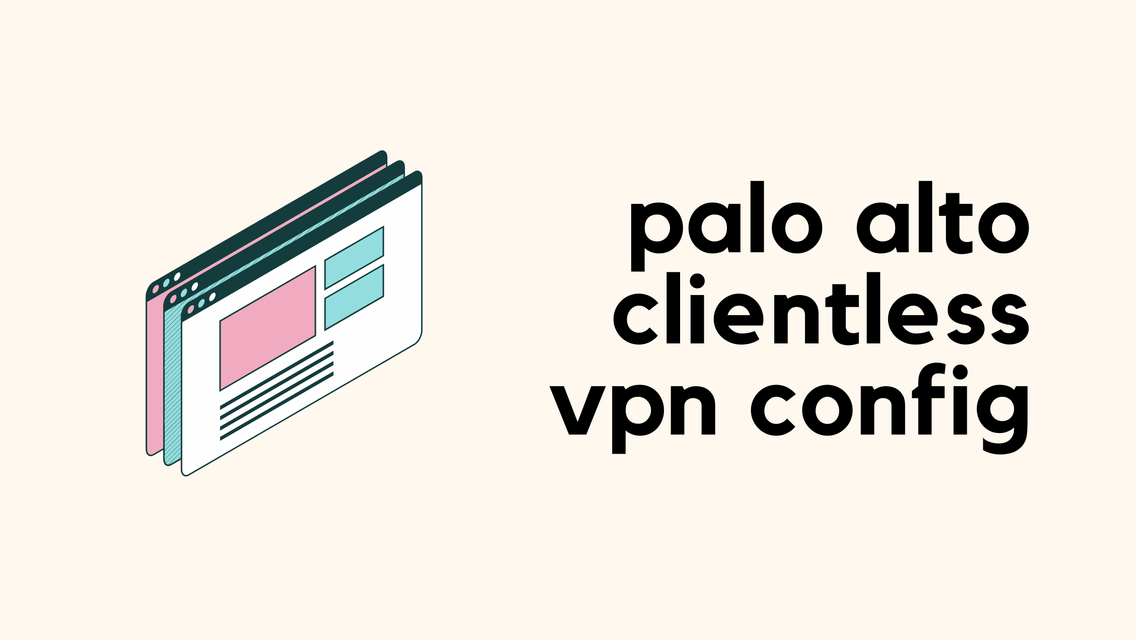 Palo Alto Clientless VPN Configuration