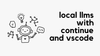 Using the Continue VSCode Extension and Local LLMs for Improved Coding