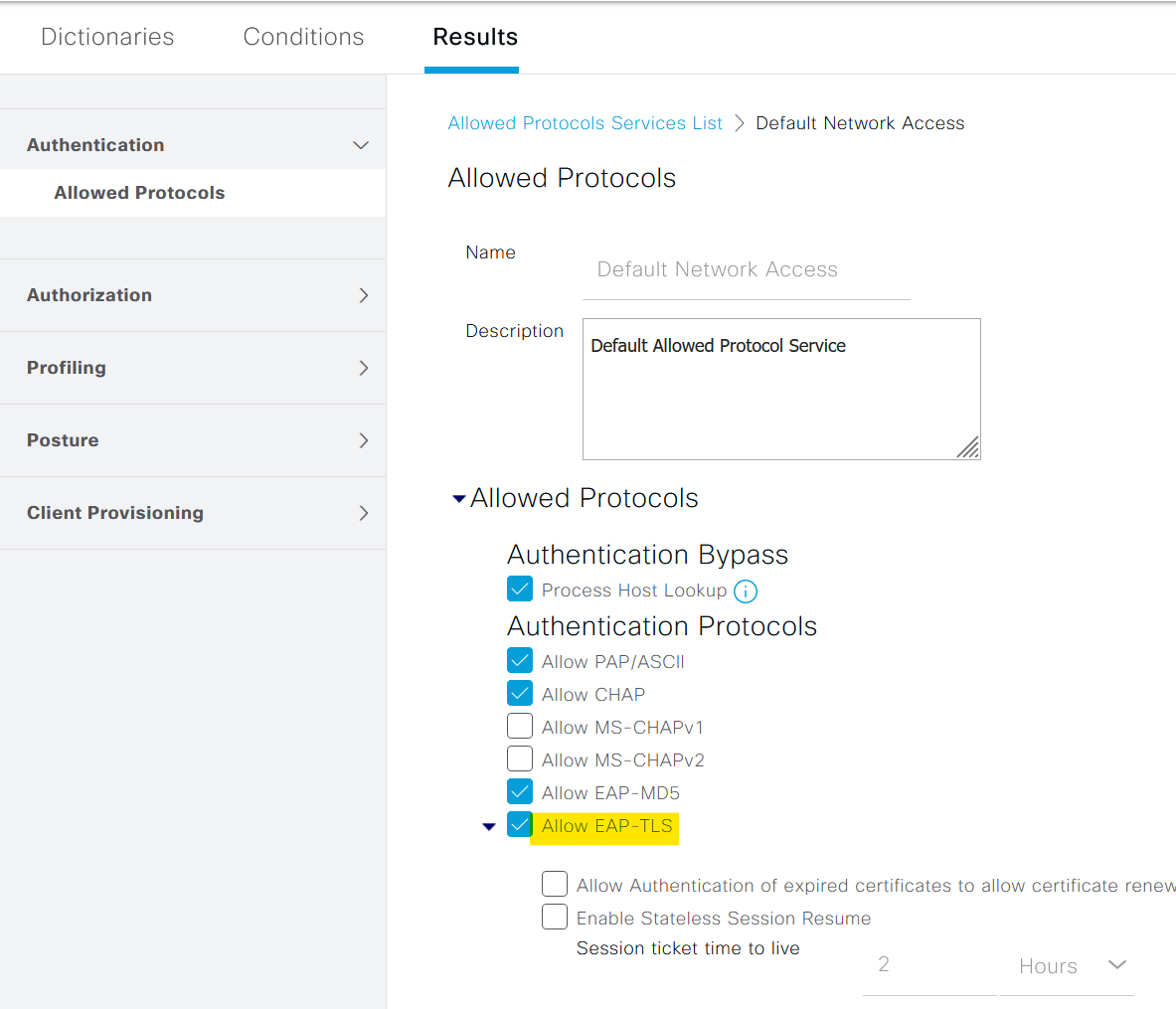 Cisco ISE Wired 802.1X with EAP-TLS Example